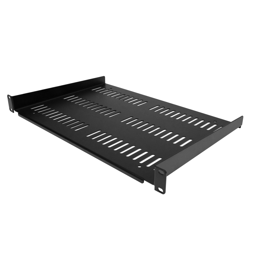 1U Rack Shelf 12 in Deep Vented