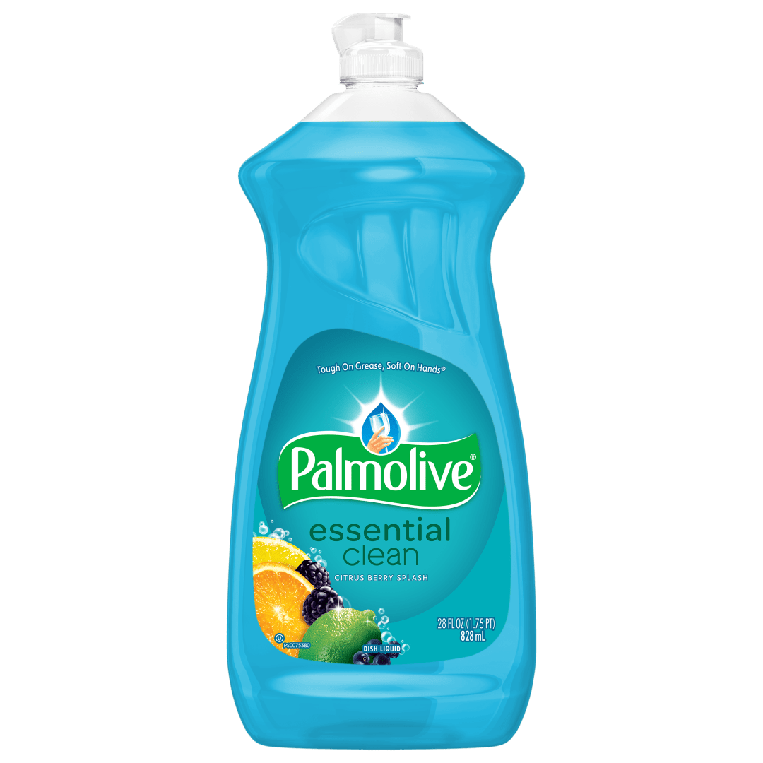 Palmolive Essential Clean Liquid Dish Soap, Berry Splash Scented Dish Detergent, 28 fl oz Bottle
