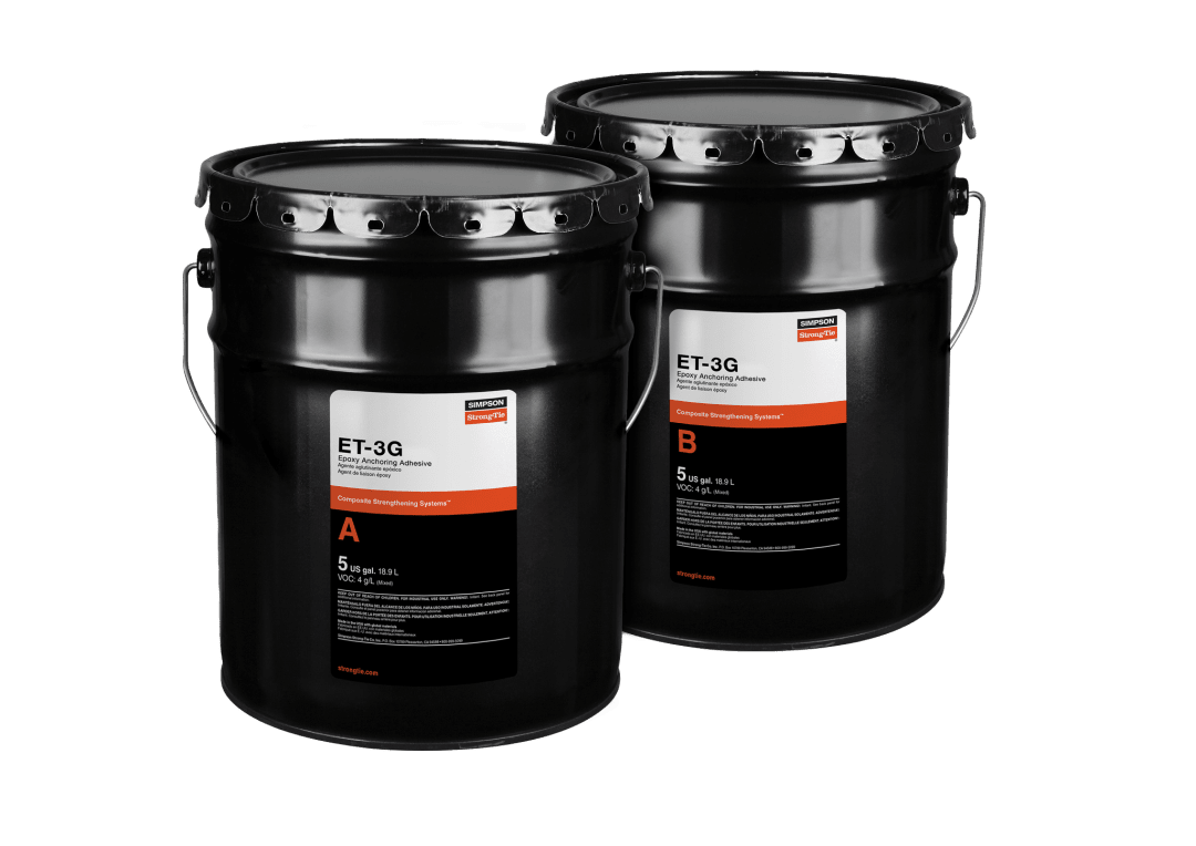 Simpson Strong-Tie ET3G10KT ET-3G™ 10 gal. Epoxy Adhesive Kit