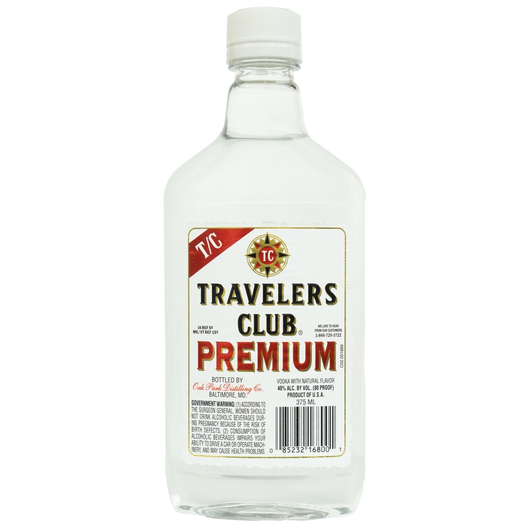 Travelers Club Vodka 375ml 80 Proof
