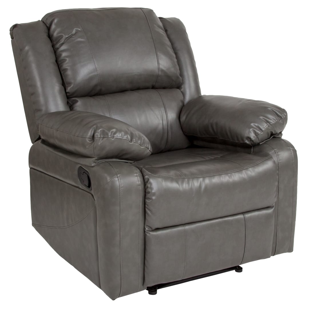 Harmony Series Gray LeatherSoft Recliner