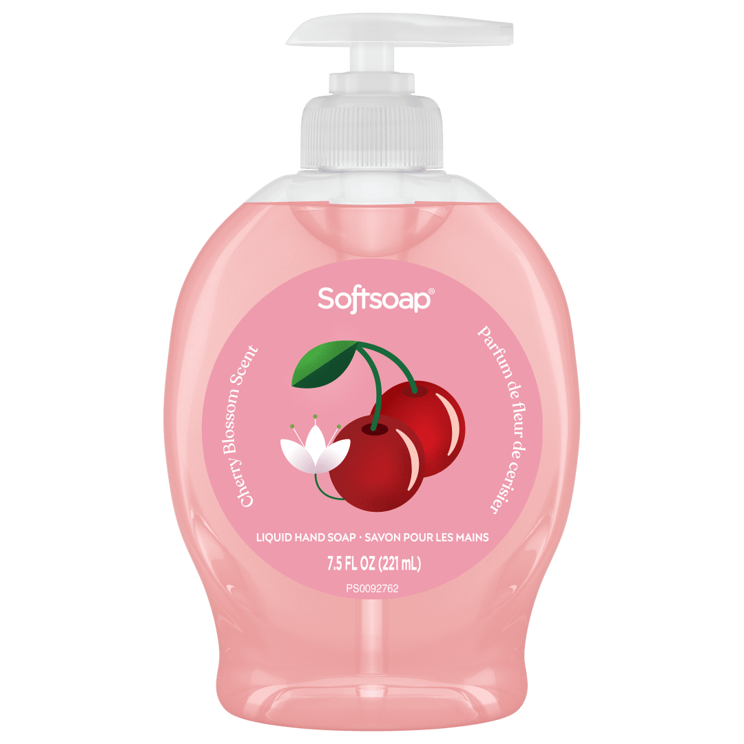 Softsoap Limited Edition Liquid Hand Soap, Cherry Blossom Scent, 7.5 fl oz Pump Bottle