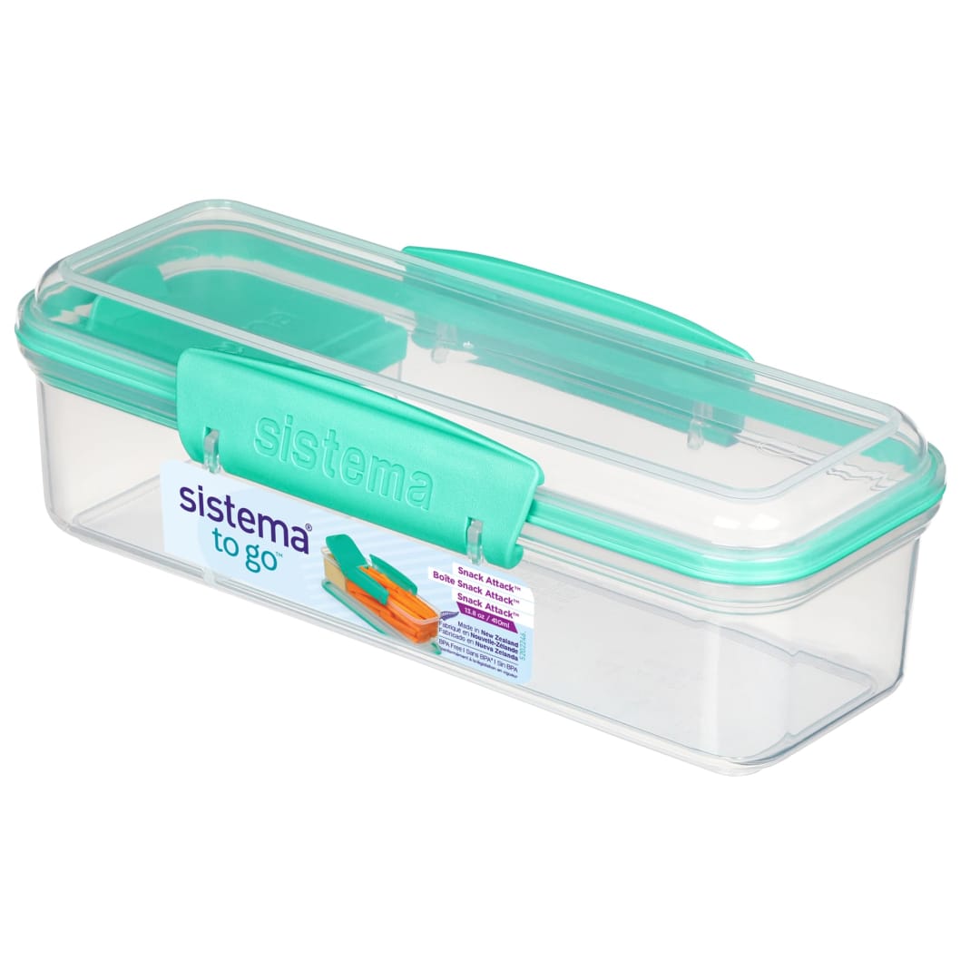 Sistema Snack Attack To Go Snack and Dip Container, 1.7 Cup