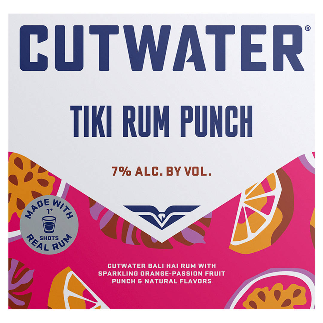Cutwater Tiki Rum Punch 4 - 12 fl oz Cans