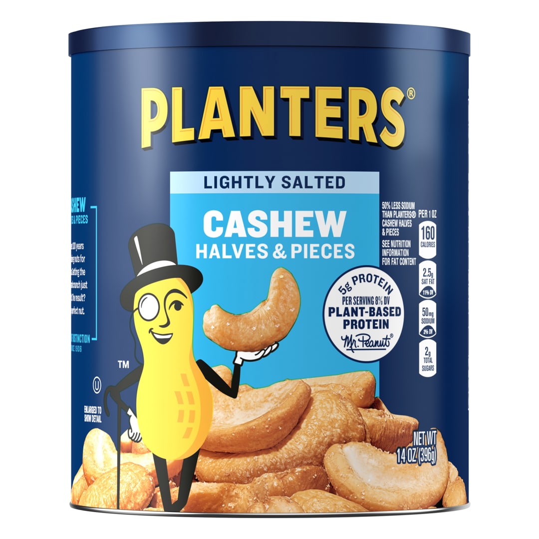 PLANTERS Cashews Halves And Pieces Lightly Salted