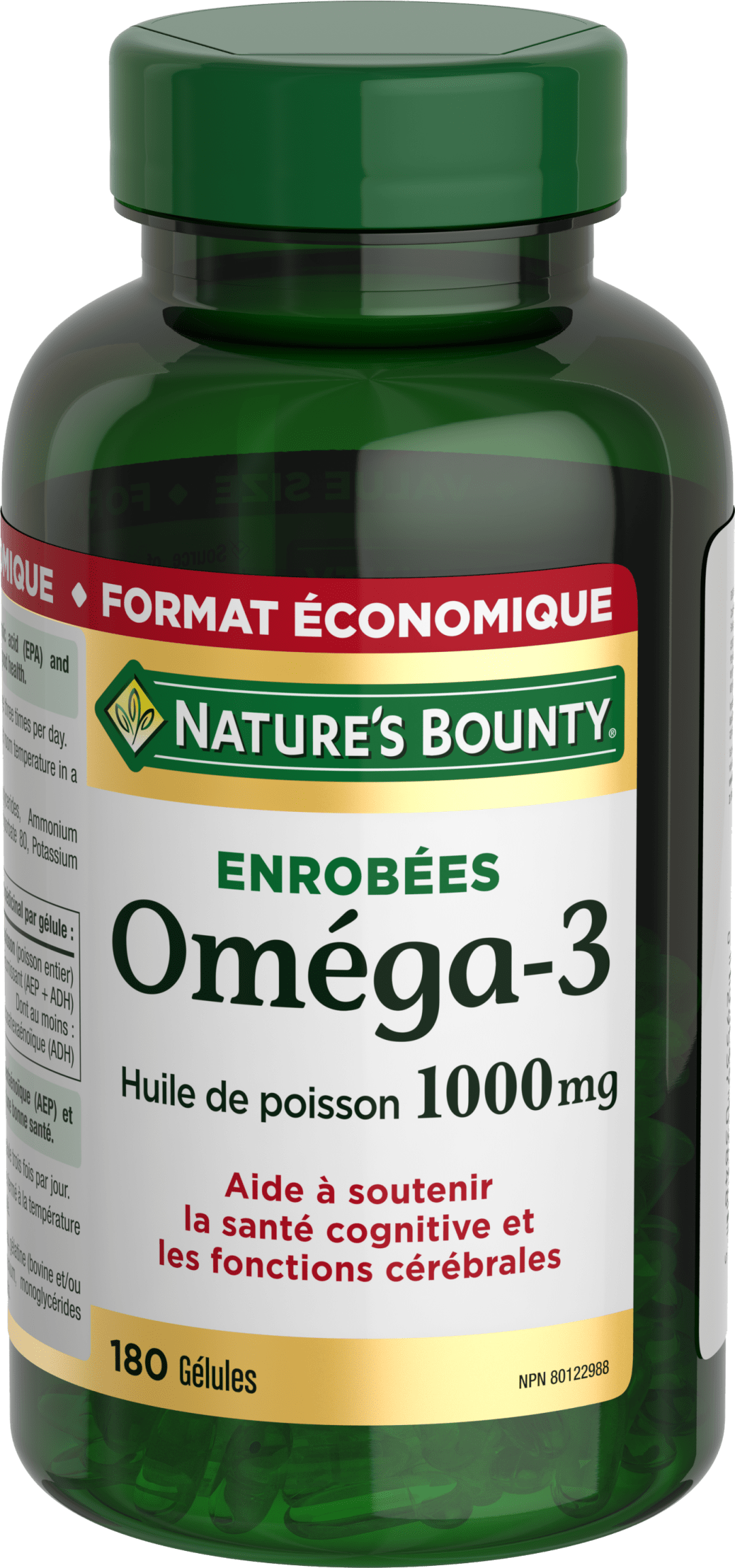 NBTY Fsh Oil 1000mg 12x180 SGL CA