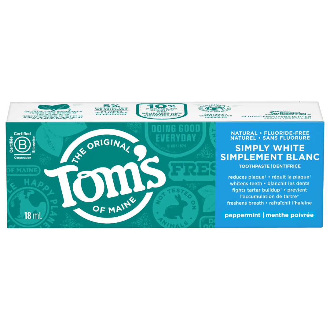 TOMS WHITE PST MINT 18ML CS SP 48P CAN