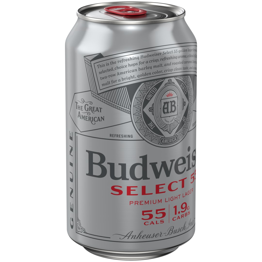 Budweiser® Select 55™ Light Beer, 12 fl. oz. Can