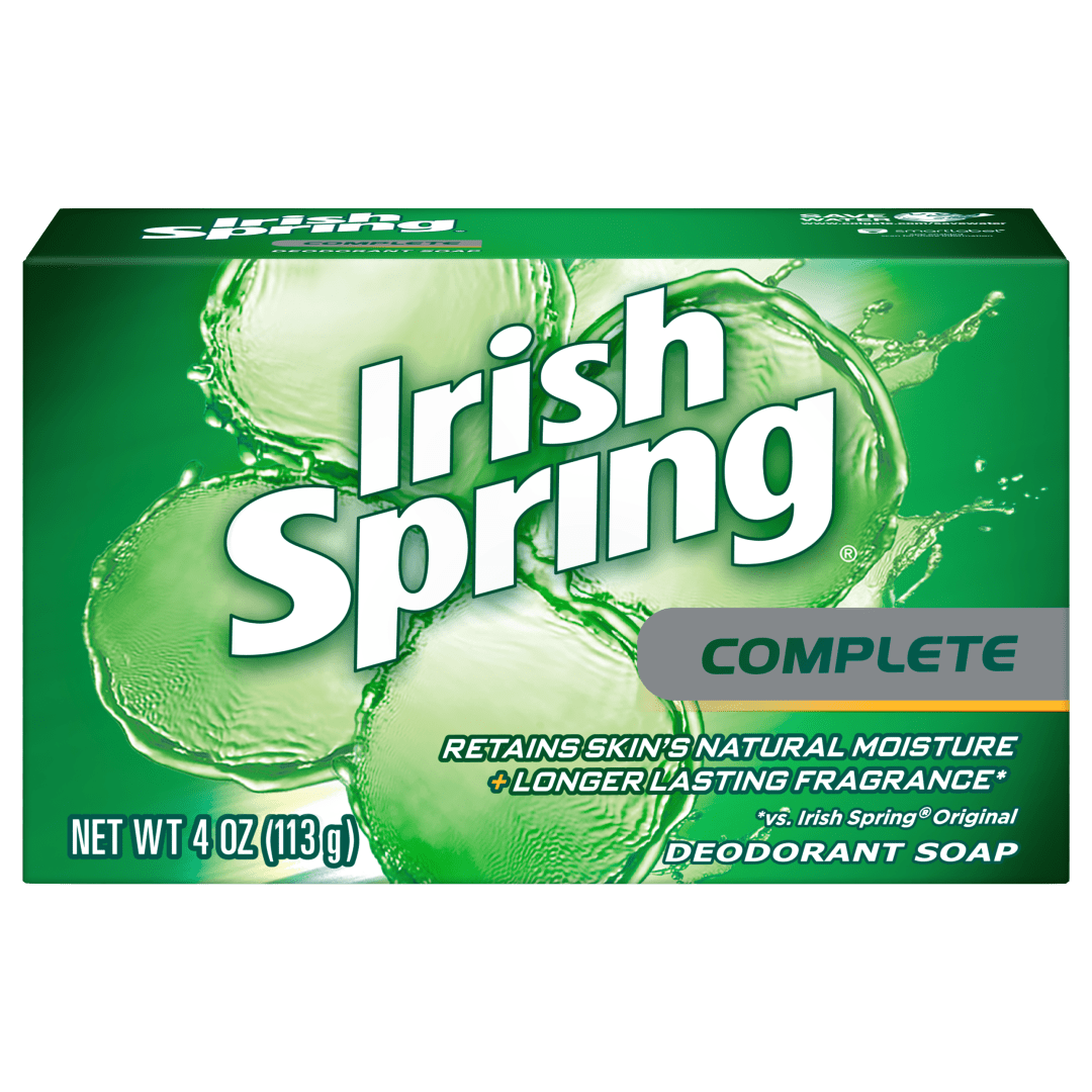 Irish Spring Bar Soap for Men, Aloe Mist Deodorant Bar Soap, 4.0 Oz, 24 Pack
