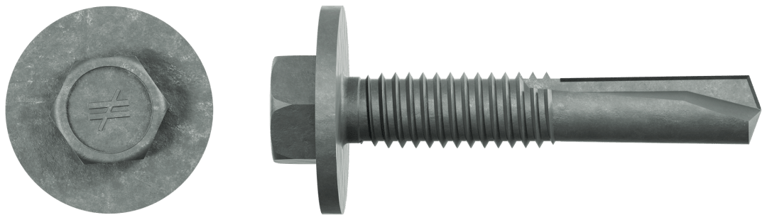 Simpson Strong-Tie XLQ114T1224 Strong-Drive® XL LARGE-HEAD METAL Screw (Collated) — #12 x 1-1/4 in. 5/16 Hex (1000-Qty) (Pack of 84)
