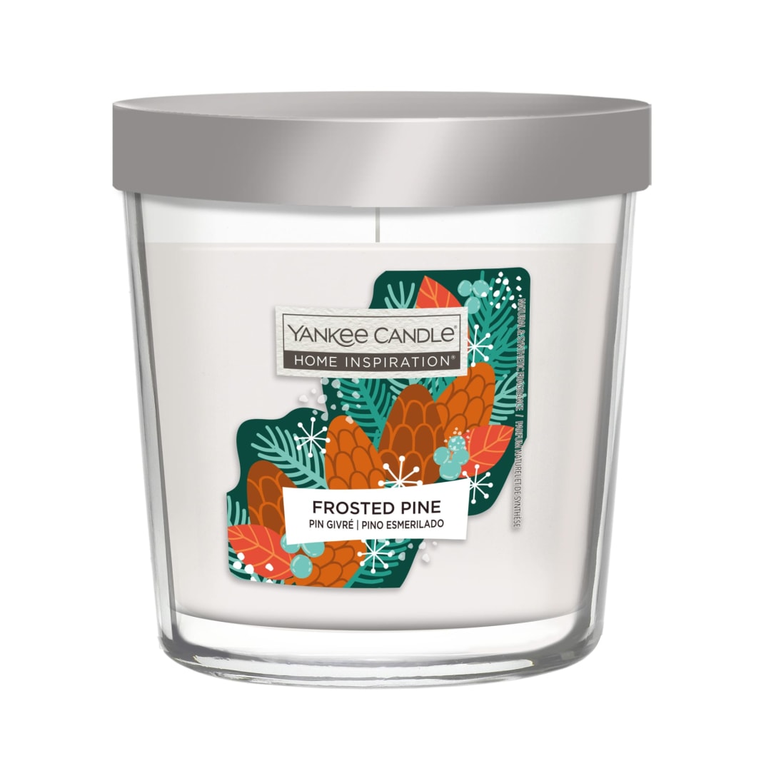 Yankee Candle® Home Inspiration Scented Candle | Frosted Pine Tumbler Candle | Up to 25 Hours Burn Time | Perfect Gifts for Women