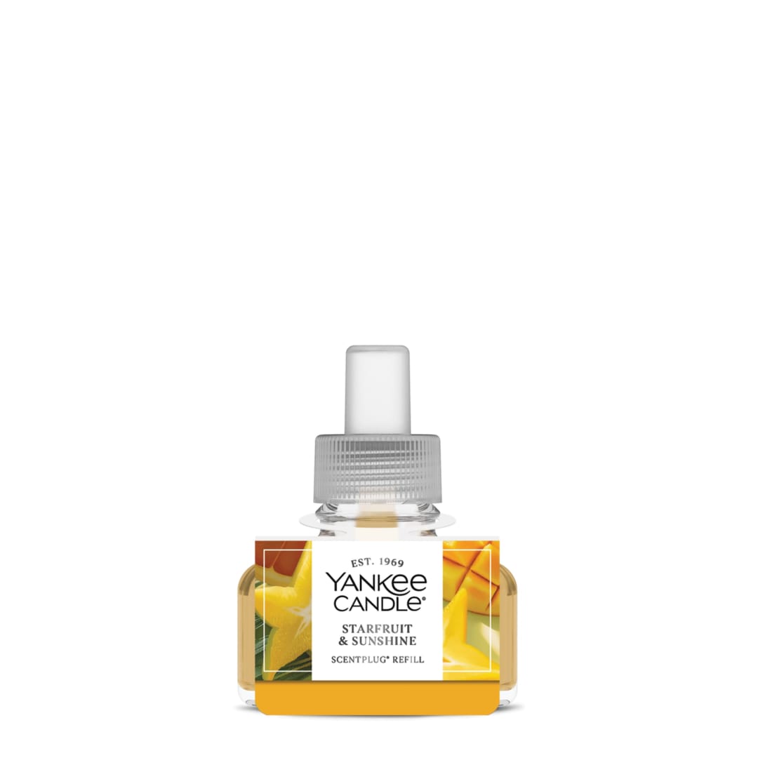 Yankee Candle Starfruit & Sunshine, ScentPlug Refill with up to Enjoy up to 30 Days of Room Filling Fragrance