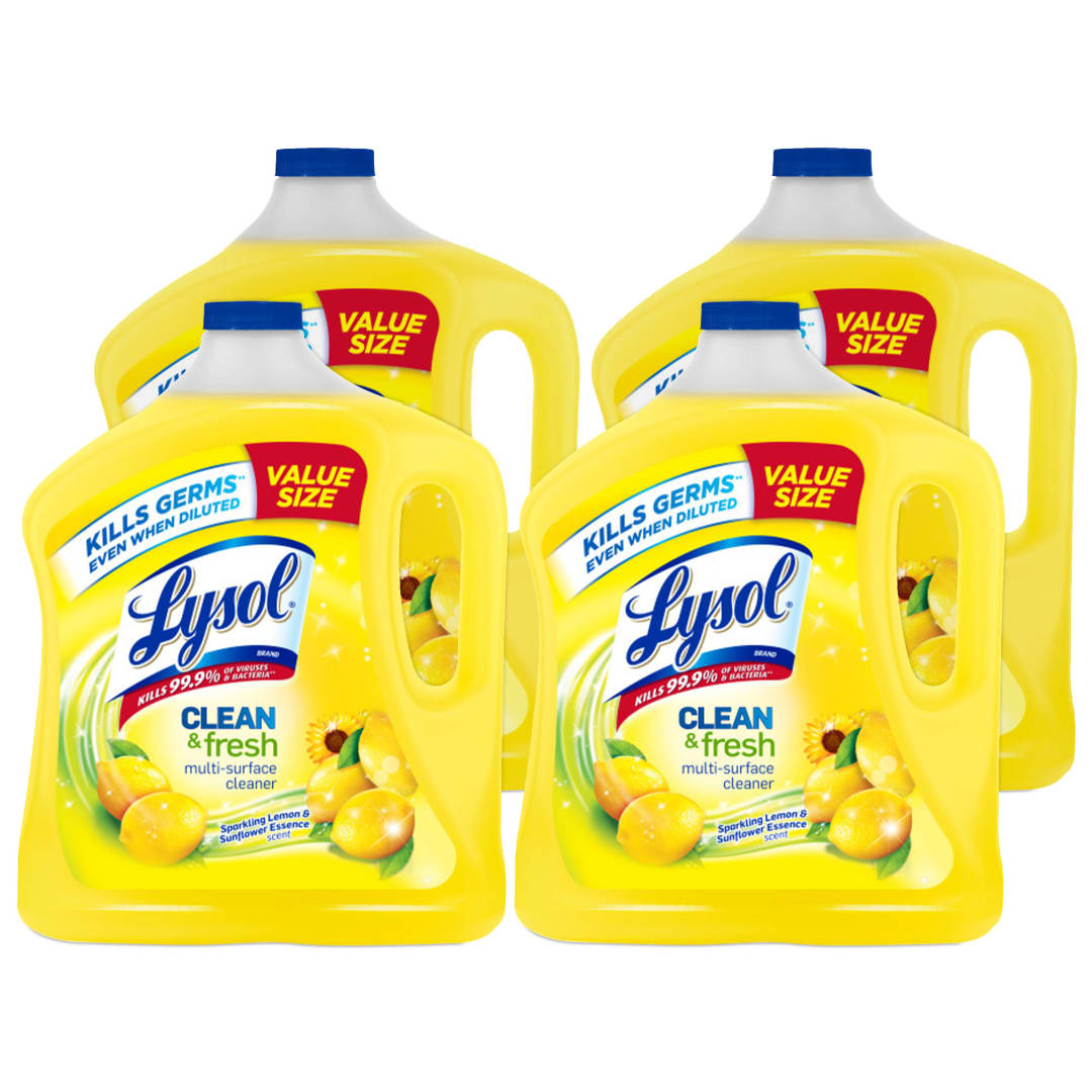 LYSOL® All Purpose Cleaner - Pourable Sparkling Lemon & Sunflower Essence 4/90 oz.