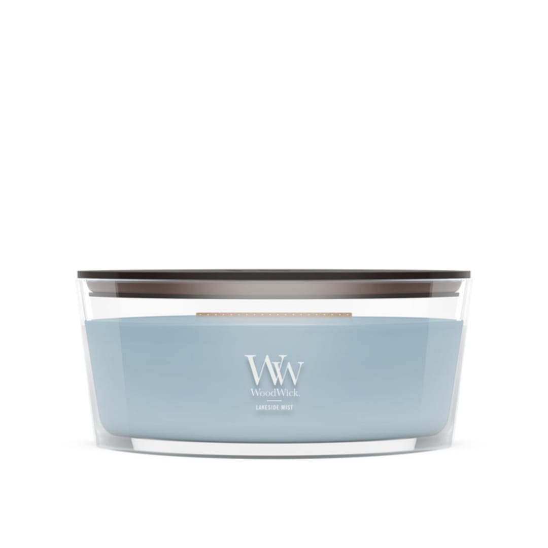 Woodwick Lakeside Mist Ellipse Candle