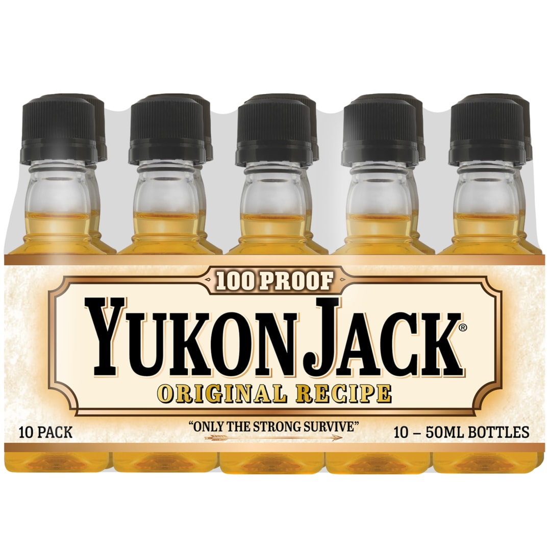 Yukon Jack Liqueur 10 Pack 50ml 100 Proof