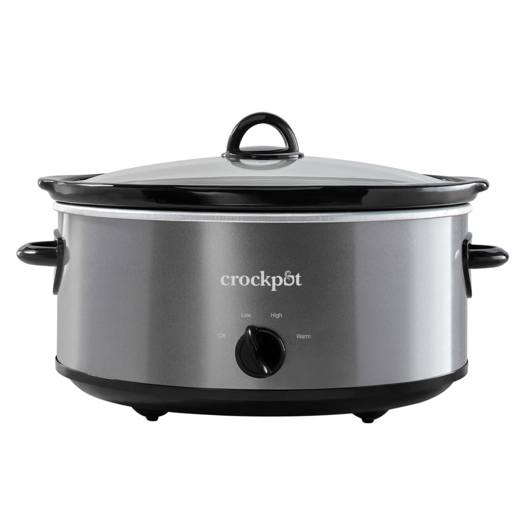 Crock-Pot® 7-Quart Manual Slow Cooker, Charcoal