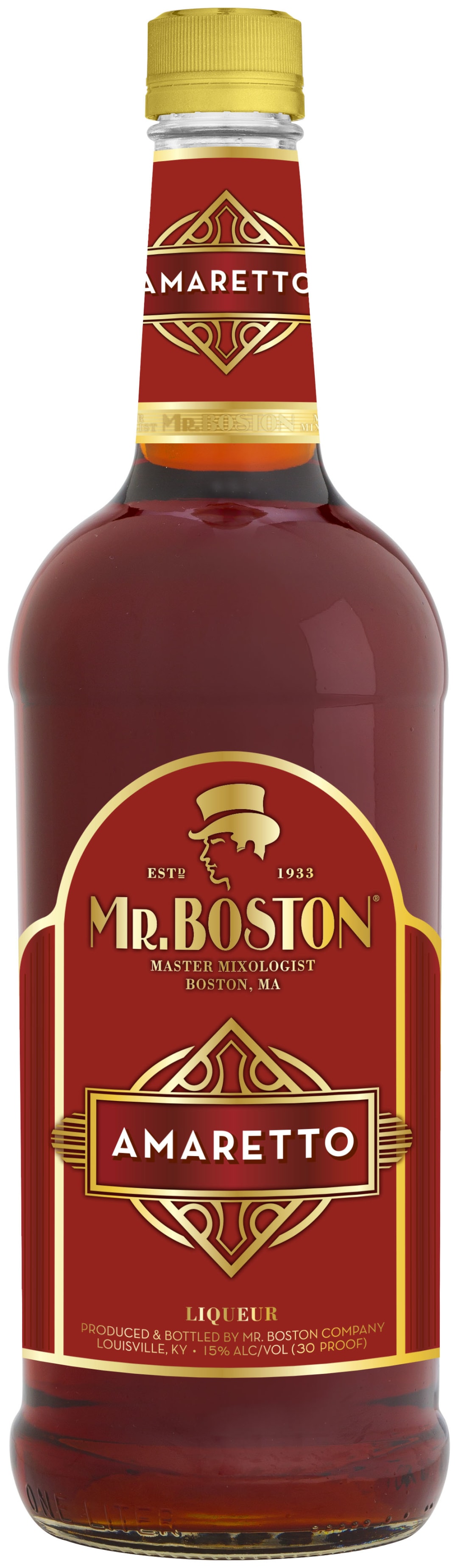 Mr. Boston Amaretto Liqueur 1l 30 Proof