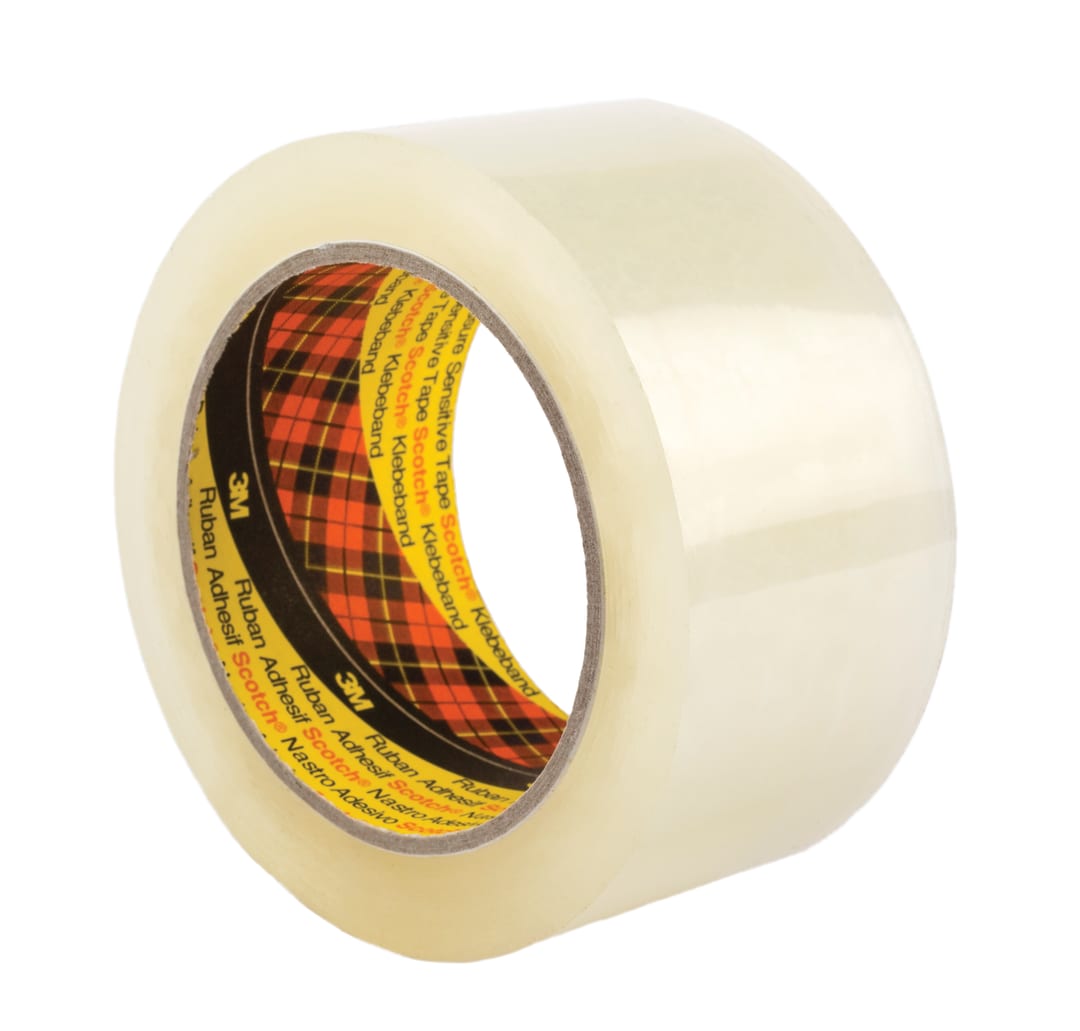 Scotch® Box Sealing Tape 313, Transparent, 48 mm x 100 m, 0.065 mm