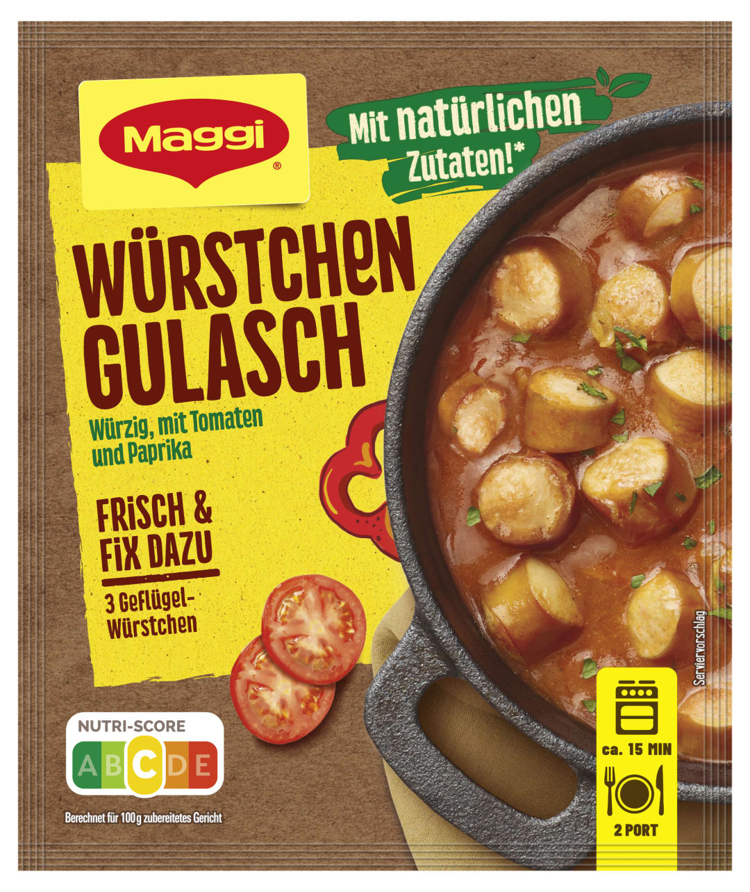 MAGGI FIX Fleisch Würstchengulasch 30g