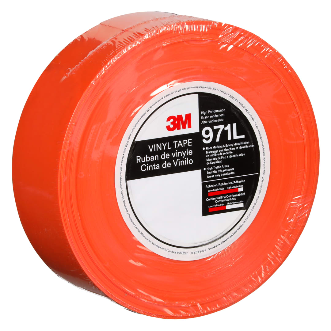 3M™ Dayanıklı Yer İşaretleme Bandı 971L, Orange, 50.8 mm x 33 m, 0.43 mm, Individually Wrapped Conveniently Packaged