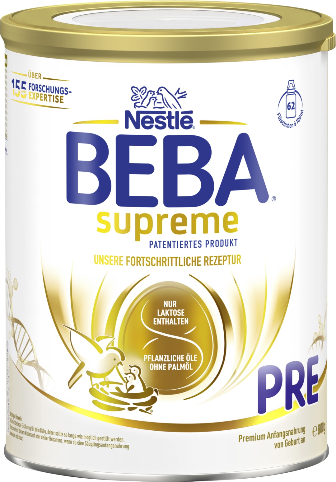 BEBA SUPREME PRE Säuglingsanfangsnahrung von Geburt an 800g