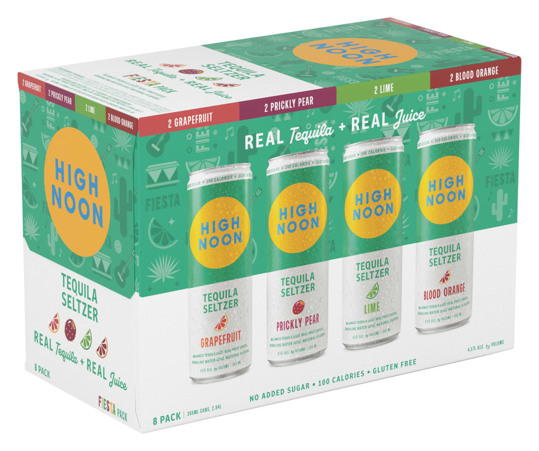 High Noon Fiesta Pack Tequila Hard Seltzer Variety Pack 8 355ml Cans