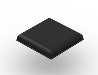 3M™ Bumpon™ Produtos Protetores SJ6105 Preto, 1000/caixa
