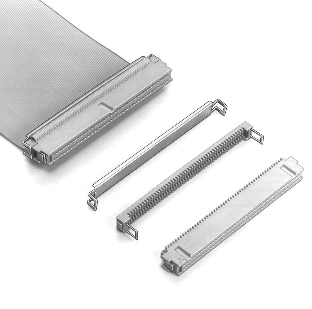 3M™ 82080-6006 RB, Buchsenstecker für die Kabelmontage, 80-polig, 820 Serie, 2,54 mm, 0,76 µm Au, Grau