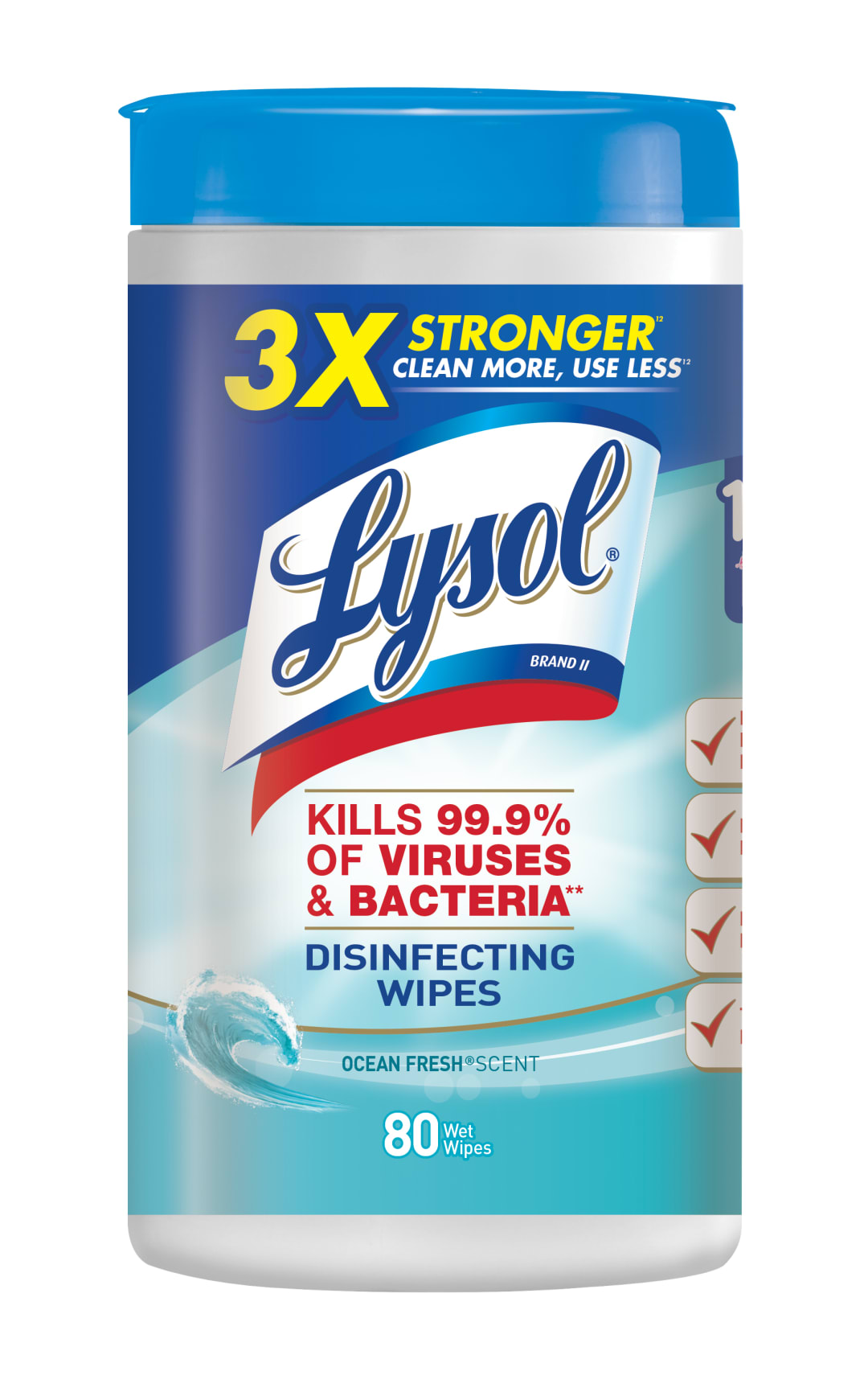 LYSOL® Disinfecting Wipes - Ocean Fresh™ 6/80 ct.