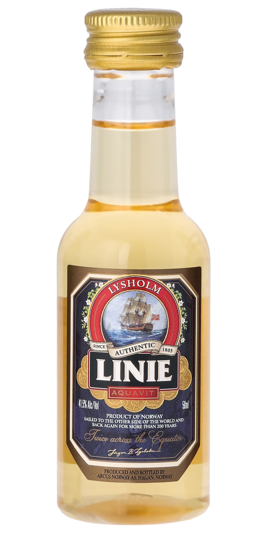 Linie Aquavit 50ml 83 Proof