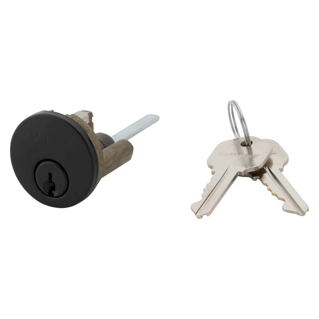 Single Cylinder Plug for Deadbolt in Black