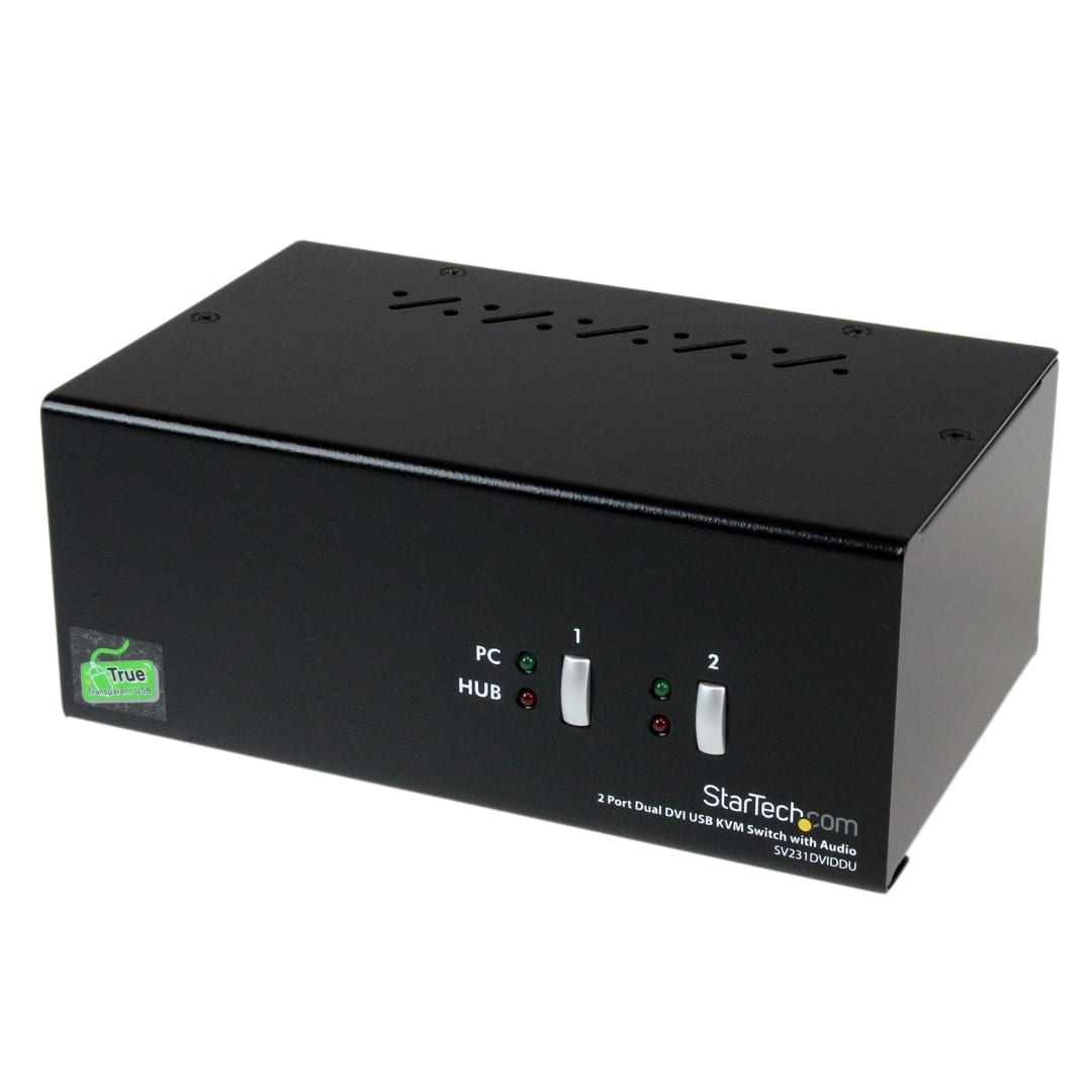 2-Port Dual DVI USB KVM Switch