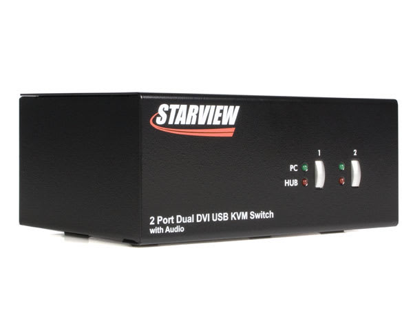 2 Port Dual DVI USB KVM Switch
