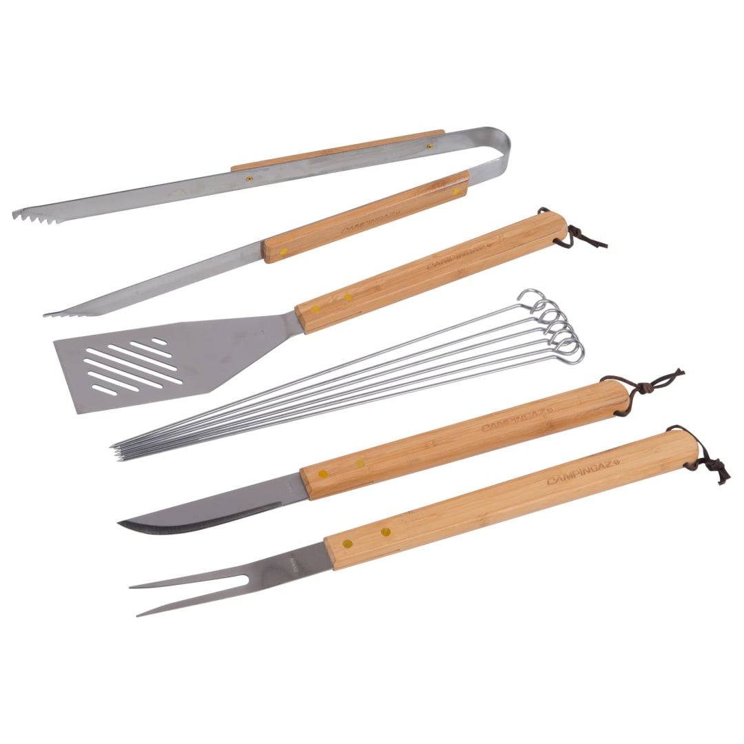 BBQ ACCY UTENSIL KIT TEXTILE CASE X5PCS