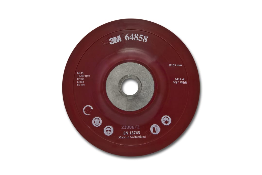 3M™ Düz Fiber Disk Yedek Tabanı, 125 mm