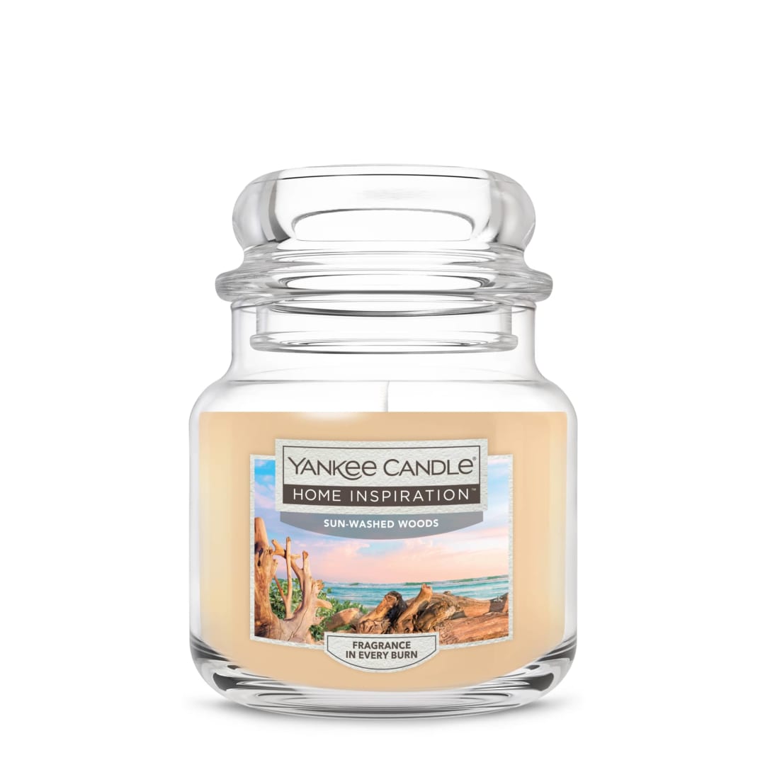 Yankee Candle Home Inspiration Sun-Washed Woods Medium Jar Candle