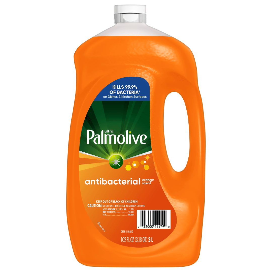 Ultra Palmolive Antibacterial Dish Liquid, Orange Scent, 102 oz Refill Size Bottle