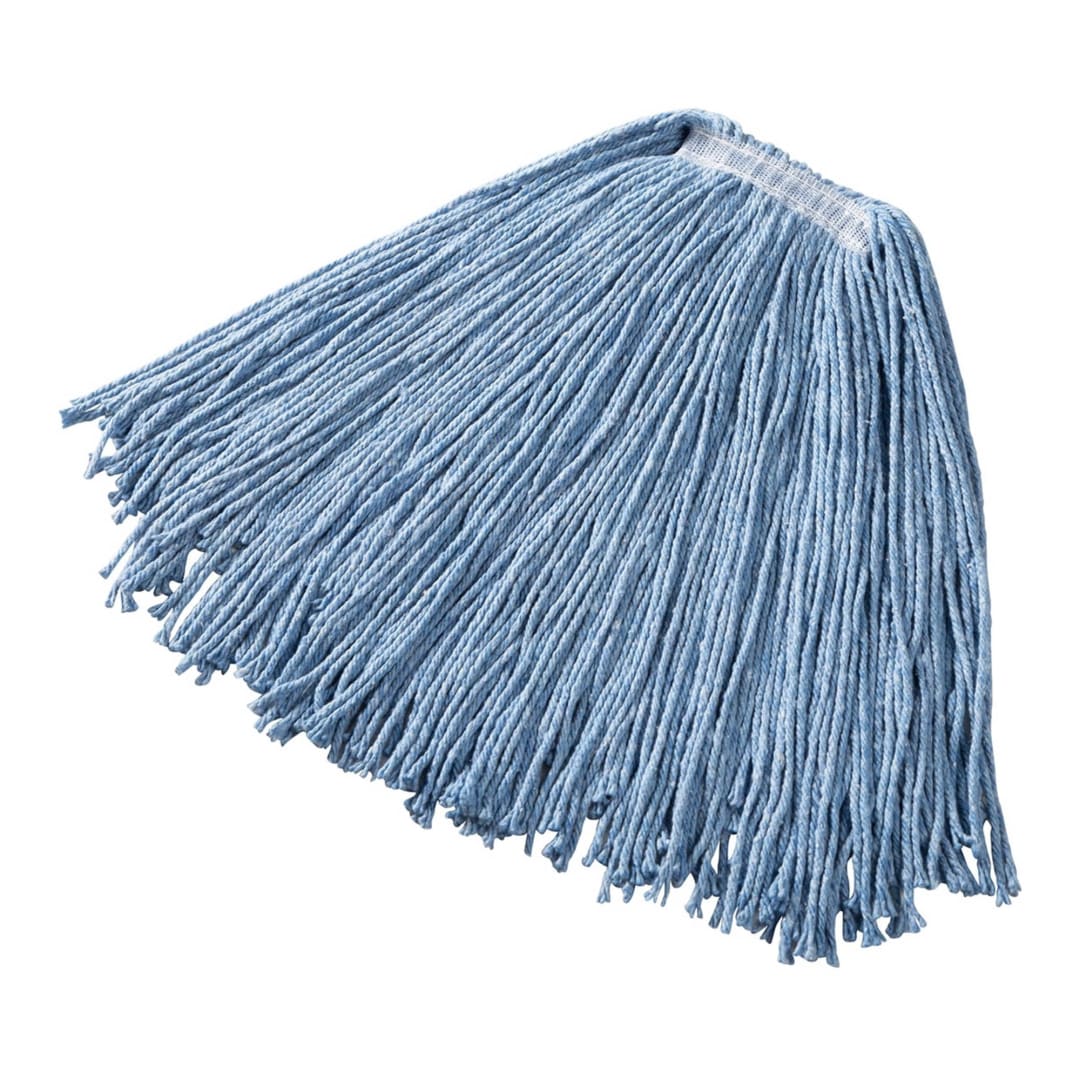 20 OZ Dura Pro Blend Wet Mop, 1" Headband, Blue