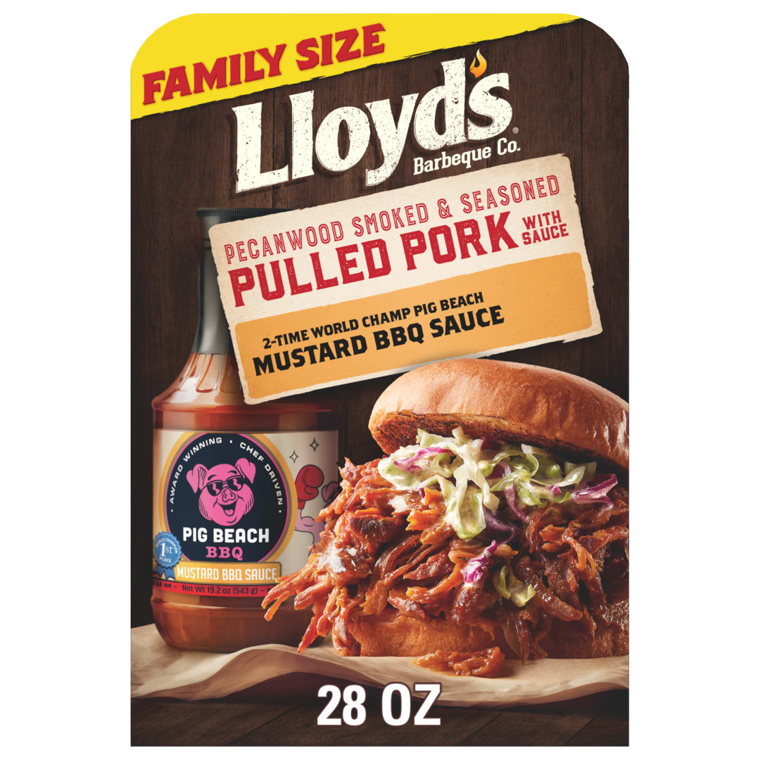 LLOYD'S pulled pork with PIG BEACH Sauce Family Size