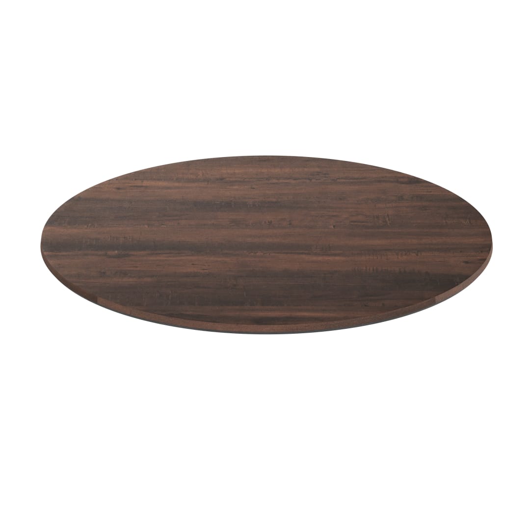 TopGuard 36" Round Dark Brown Outdoor Tabletop with Seamless Surface Technology, Moisture, Scratch, Heat, UV Resistant