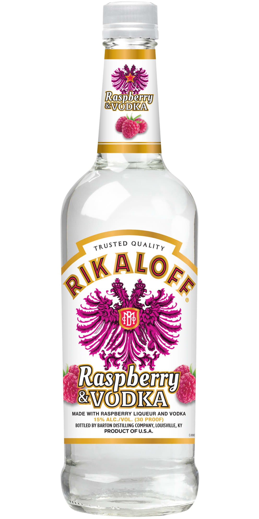 Rikaloff Raspberry Vodka 750ml 30 Proof
