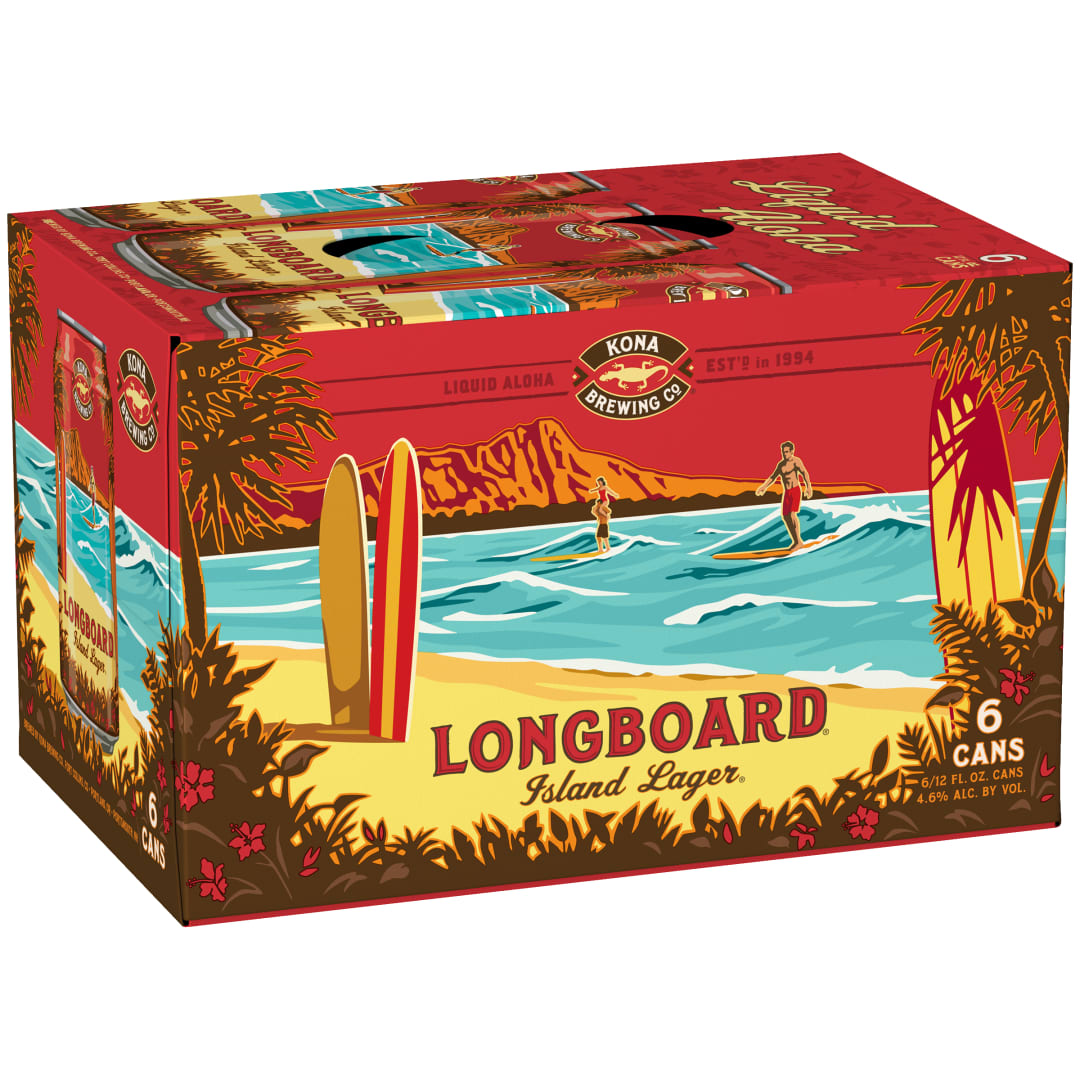 Kona® Longboard® Island Lager® Beer, 6 Pack 12 fl. oz. Cans