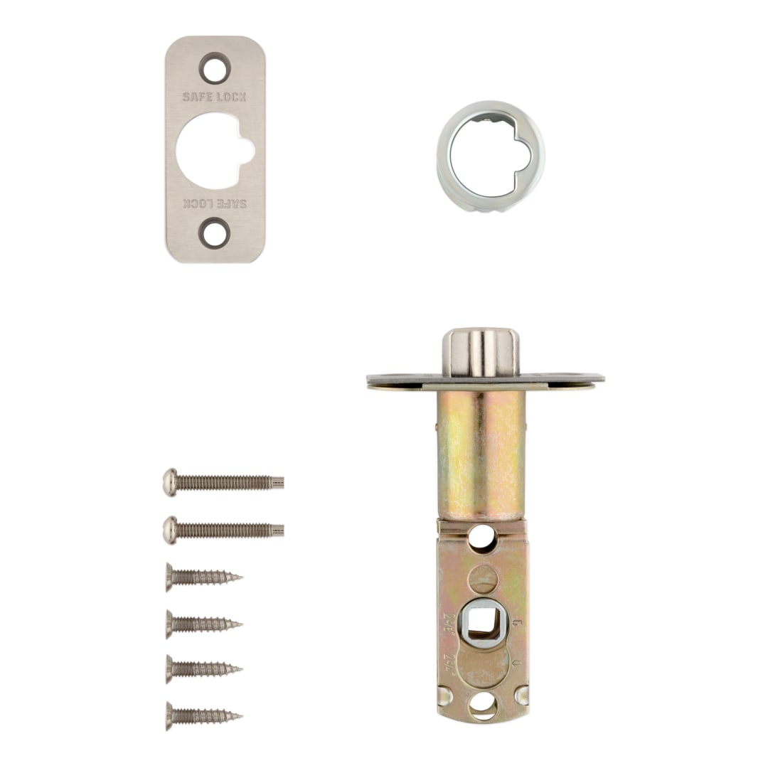 6-Way Adjustable Deadlatch for Satin Nickel Finish