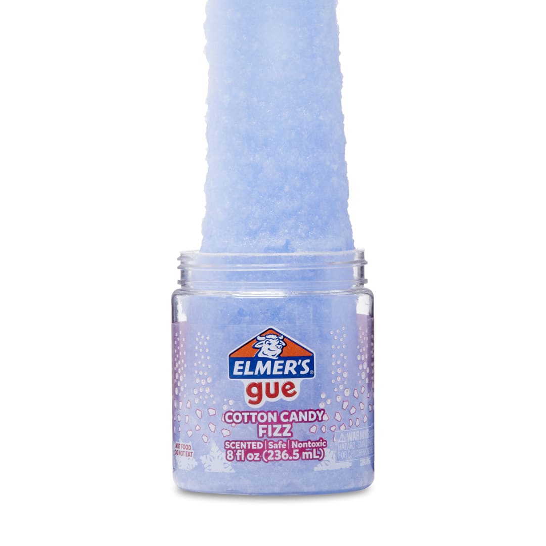 Elmer’s Gue Premade Slime, Cotton Candy Fizz Slime, Scented, 1 Count