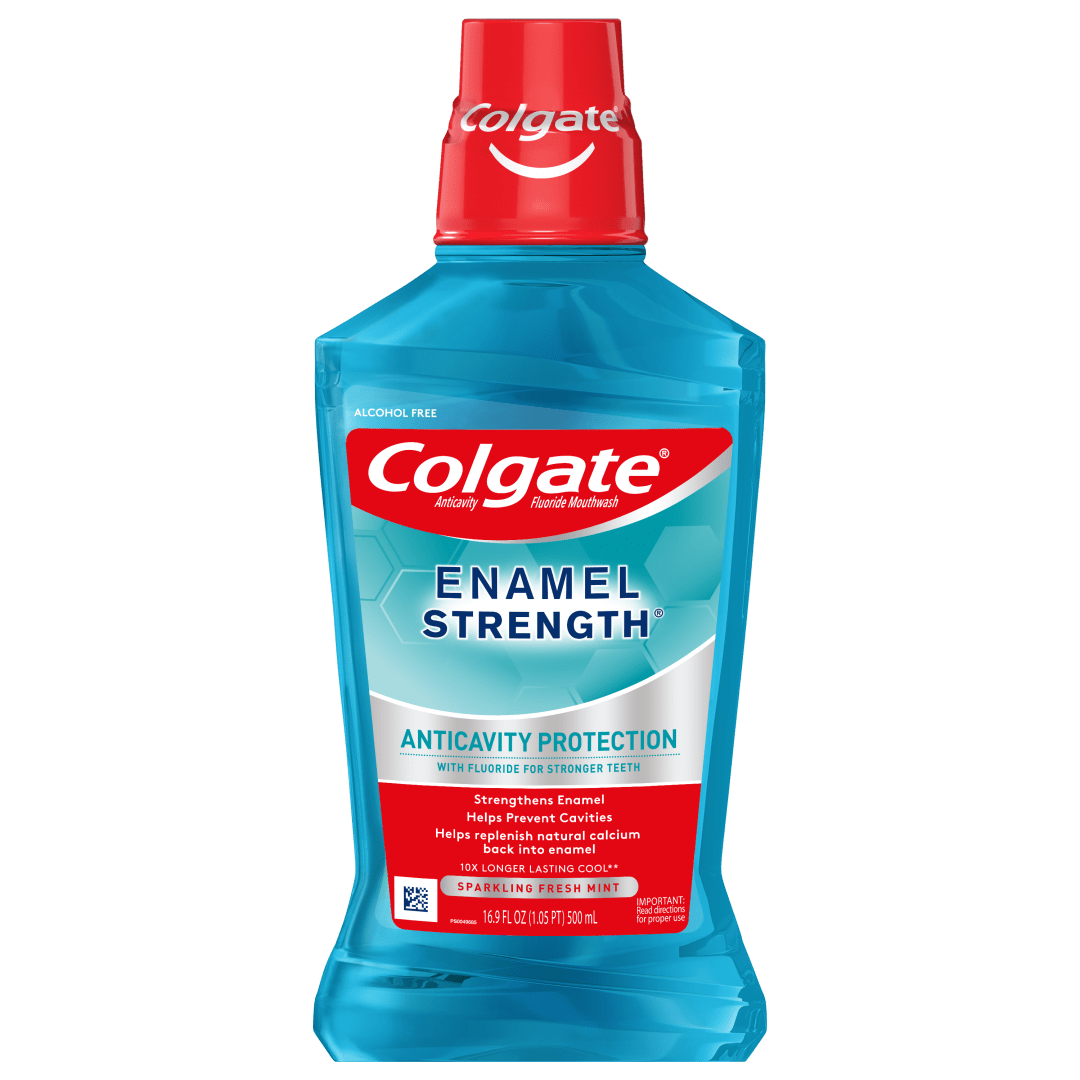 Colgate Enamel Health Mouthwash, Fresh Mint - 500 mL, 16.9 fl.oz.