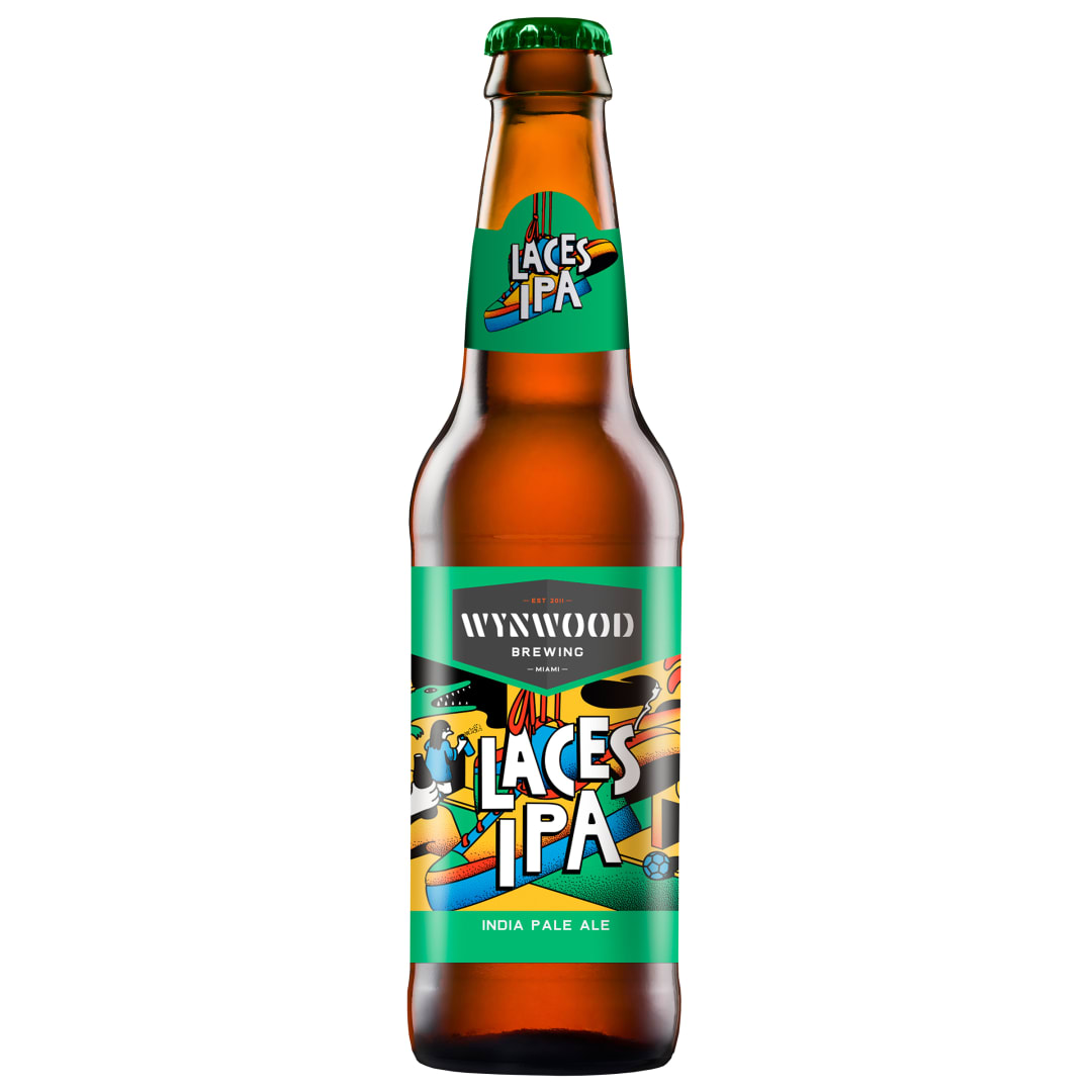 Wynwood Brewing Laces IPA, 12 fl. oz. Bottle