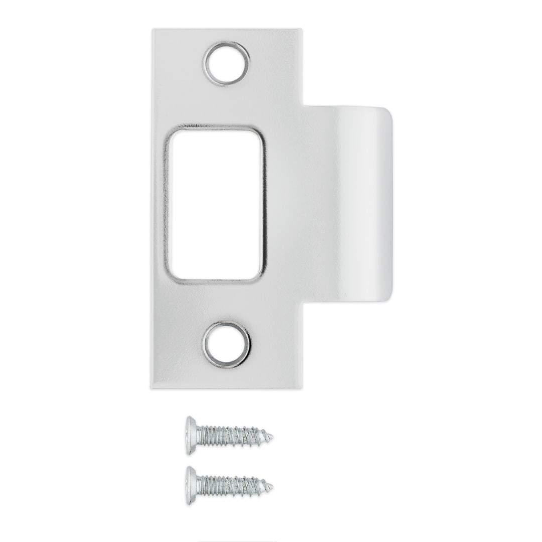 T-Strike for Knob/Lever/Gatelatch in Polished Chrome or Satin Chrome Finish