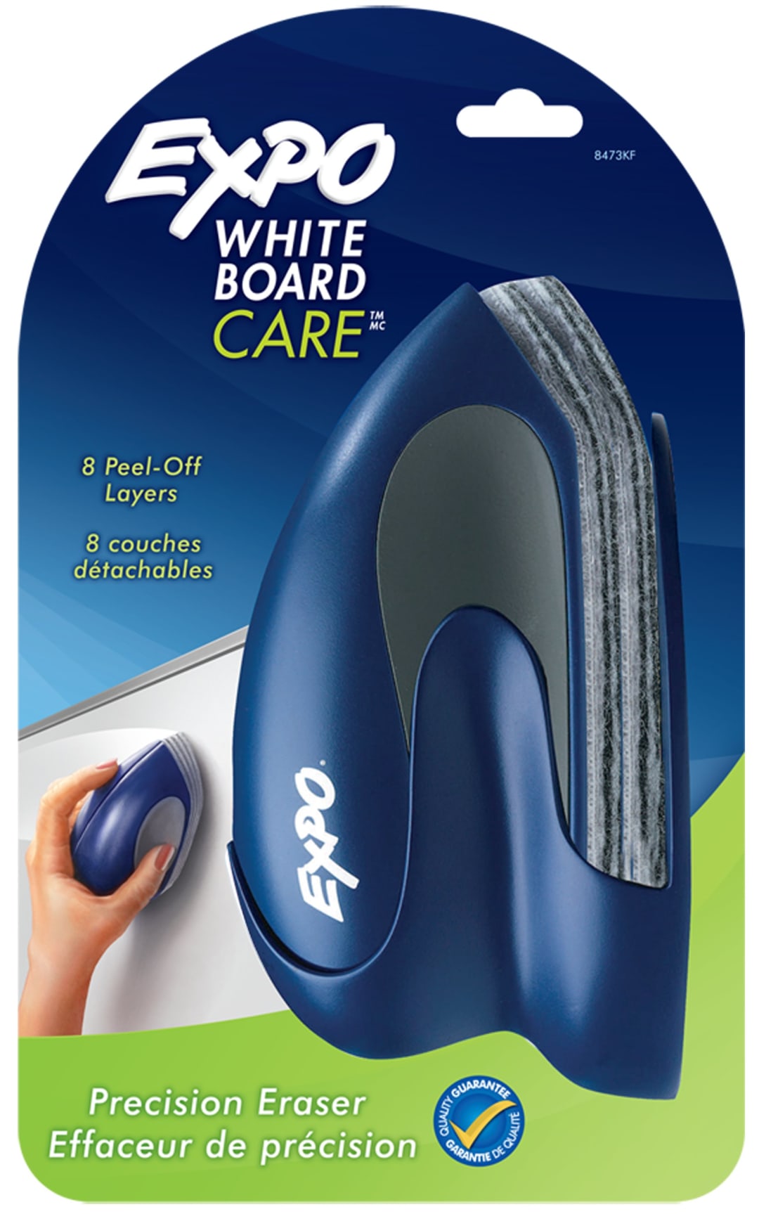 EXPO® Precision-Point White Board Eraser, Peel-Off Layers