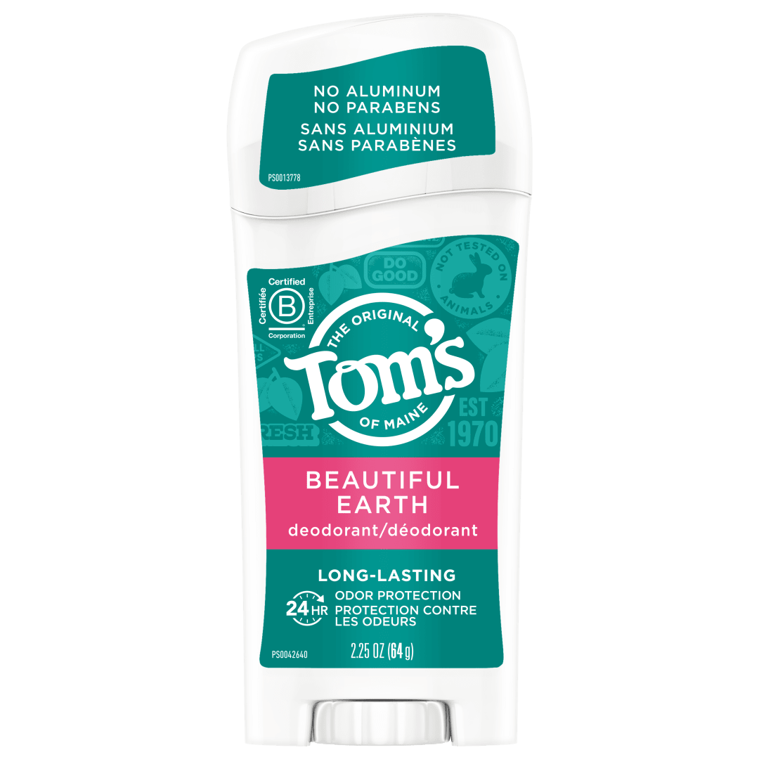 Tom's of Maine Long-Lasting Aluminum-Free Natural Deodorant for Women, Beautiful Earth, 2.25oz