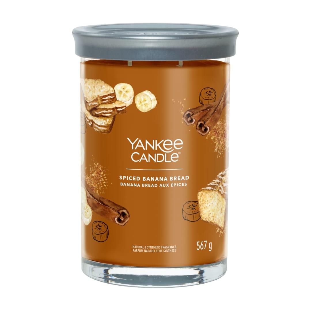 Yankee Candle® Signature Scented Candle | Spiced Banana Bread Large Tumbler Candle with Double Wicks | Soy Wax Blend
